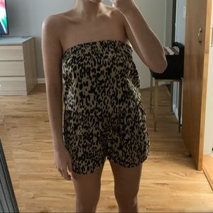 Silky Leopard romper